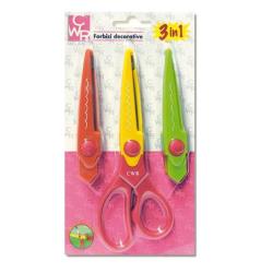 Forbici 3 Lame Decorative 17Cm