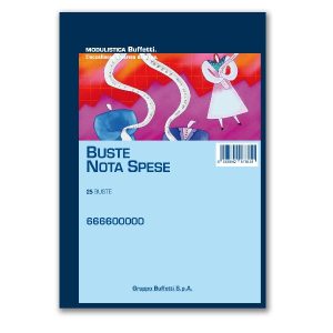 Cf10Blocco 25 Buste Nota Spes 23X16