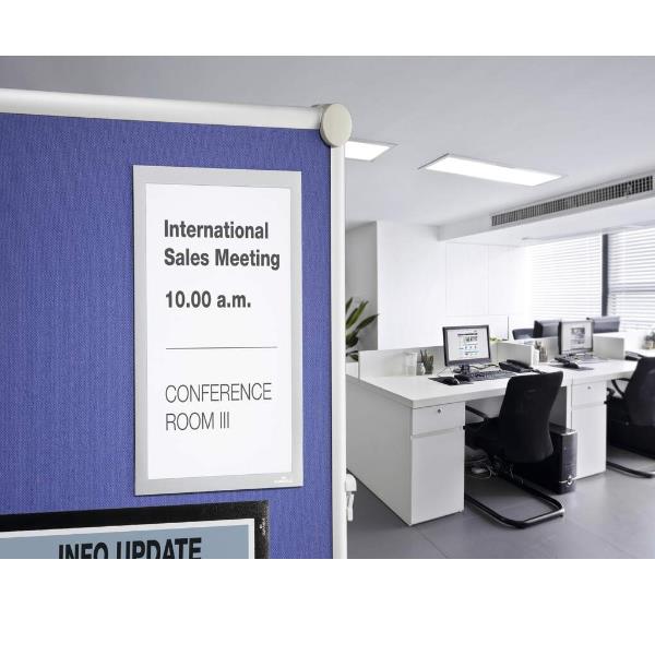 Duraframe Grip A4 Magnetica Argento - immagine 3