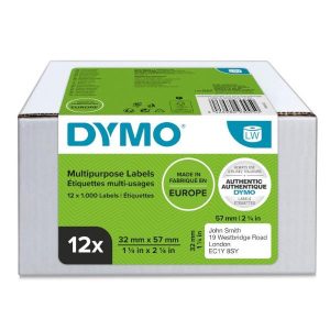 Cf12Etichette Dymo Lw57X32Mm Bianco