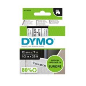 Nastro D1 12Mmx7M Nero/Bianc