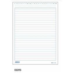 Cf100 Schede Rigate Blu 24X17