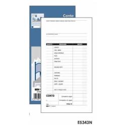 Cf10Blocco Conto Ristorante 100Ff