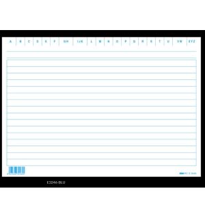 Cf100 Schede Rigate Blu