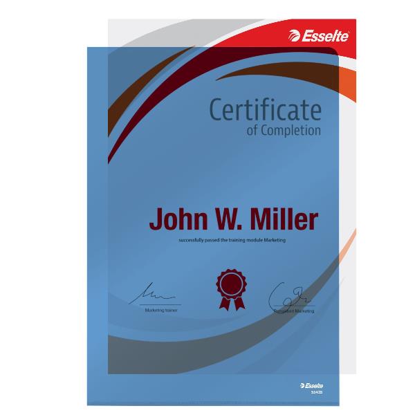 Cf25 Buste L Pvc Cristal Lucide Blu