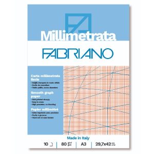Cf25 Blocco Millimetrato A3 80G 10F