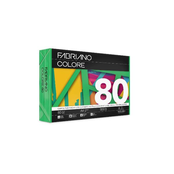 Fabriano Colore Verde A4 80G - immagine 2