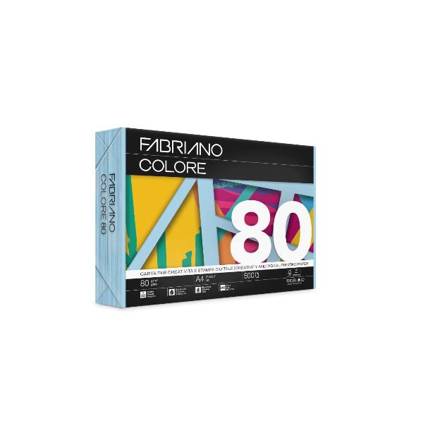 Fabriano Colore Celeste A4 80G - immagine 2