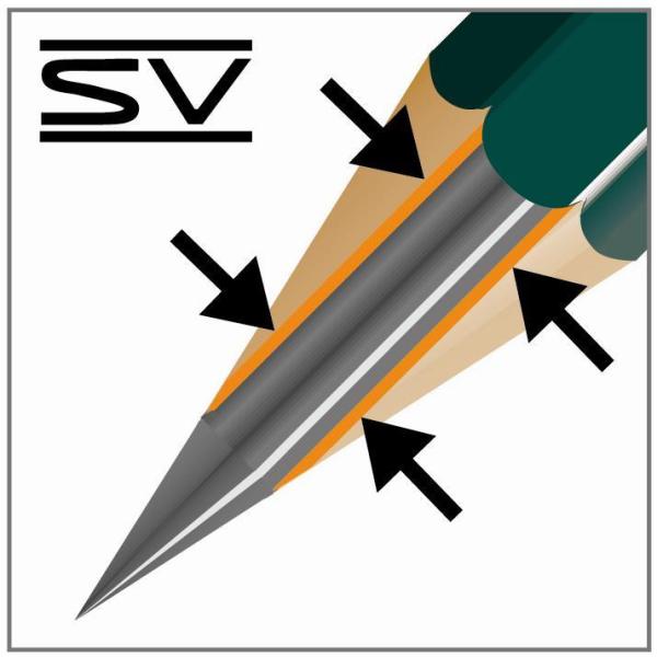 Cf12 Matita Castell 9000 2H - immagine 2