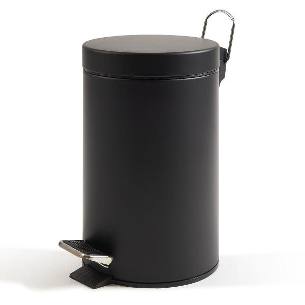 Bidone Pedale+Vaschetta Lt.5- Nero - immagine 2