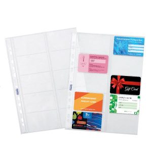Cf10 Buste Foratura Porta Cards