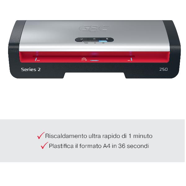 Plastificatrice 250 A4 Nera - immagine 2