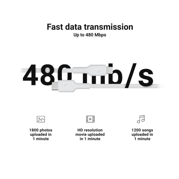 Cable 100Cm USB-C/Lightning Mfi W - immagine 6