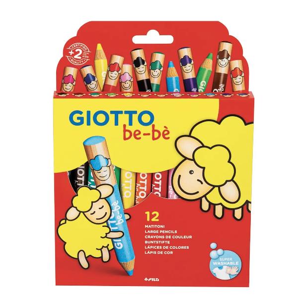 Cf12 Pastelloni Legno Giotto Bebe - immagine 2