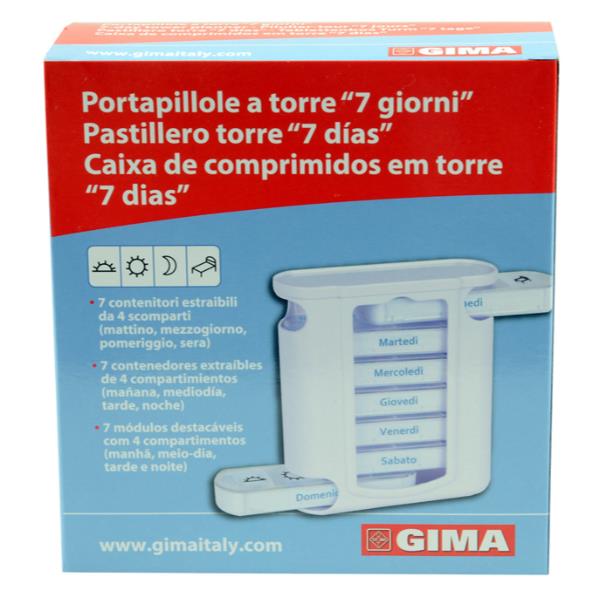 Portapillole Settimanale X4 Tower - immagine 3