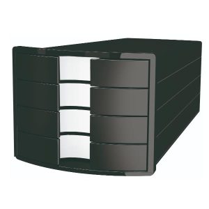 Cassettiera Implus 4 Cassetti Nera