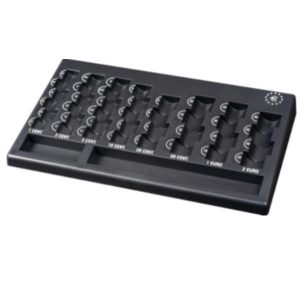 Vassoio Portamonete Euro Nero