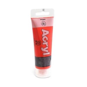 Temp. Tubo Acrilico Col.vermi.75Ml