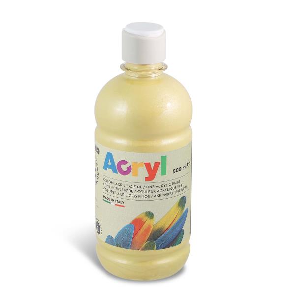 Bottiglia 500Ml Temp Acrilica Oro