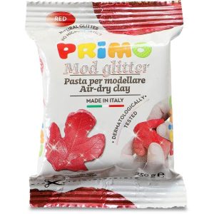 Pasta Per Mod.250Gr Glitter Rosso