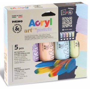 5 Tubi Col.acrilico Fine 75Ml,Paste