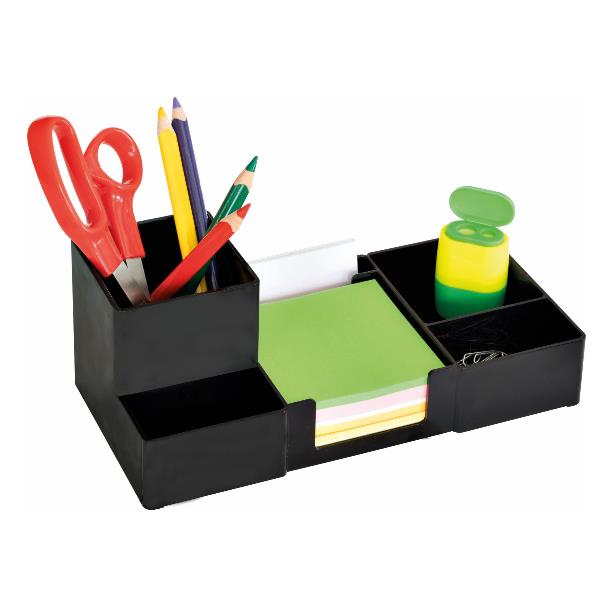 Portaoggetti Scrivania Colore Nero - immagine 3