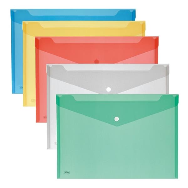 Cf5 Buste Bottone A4 5 Colori Ass. - immagine 2