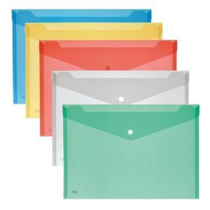 Cf5 Buste Bottone A4 5 Colori Ass.