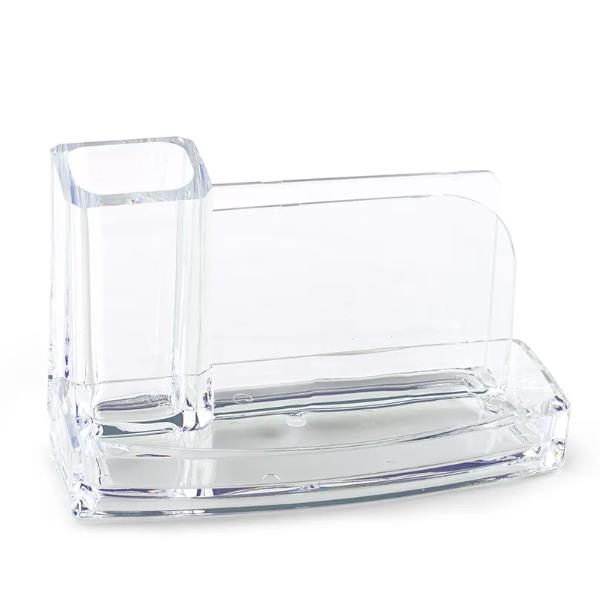Desk Organizer Acrilico Trasparente - immagine 2