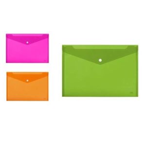 Cf5 Cartellinee A4 Fluo C/Bottone