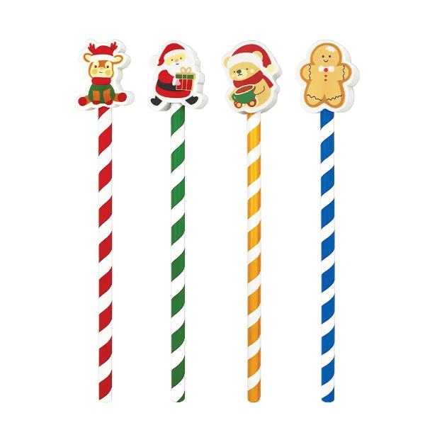 Cf24 Matite Topin Gomma Christmas - immagine 2