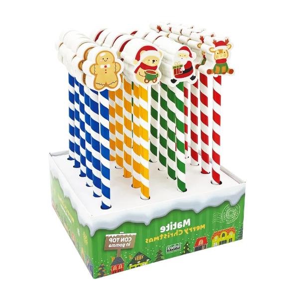 Cf24 Matite Topin Gomma Christmas - immagine 3