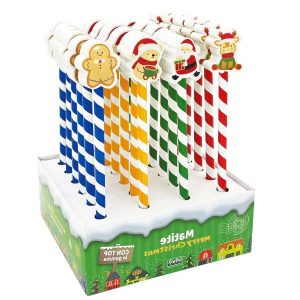 Cf24 Matite Topin Gomma Christmas