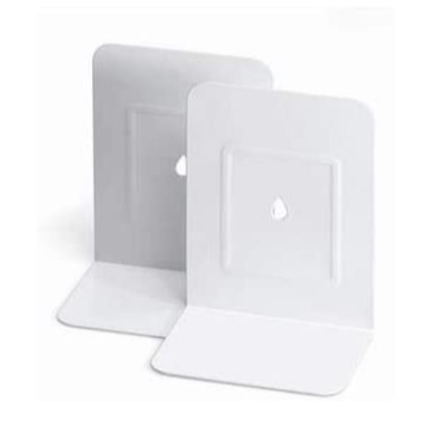 Coppia 2 Reggilibri In Metallo Bian - immagine 2