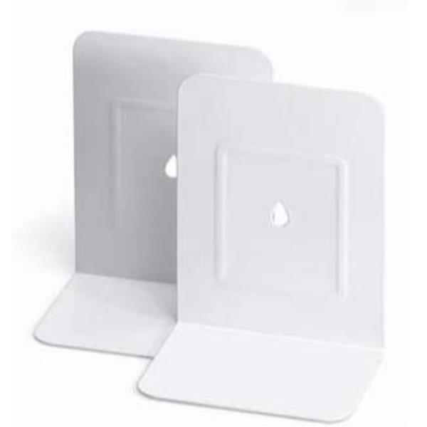 Coppia 2 Reggilibri In Metallo Bian