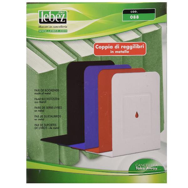 Coppia 2 Reggilibri In Metallo Ross