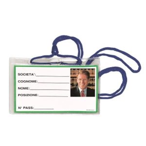 Cf100 Portabadge Con Cordone