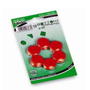 Cf12 Bottoni Magn. Rosso 20 Mm