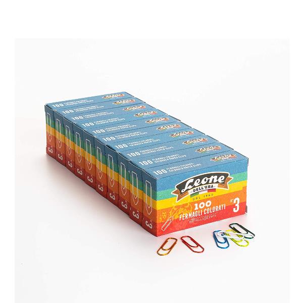 Cf10X100 Fermagli Colorati N3 - immagine 2