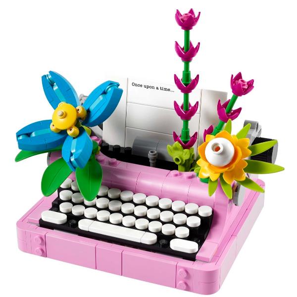 Macchina Da Scrivere Con Fiori - immagine 3