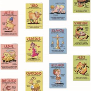 Cf12 Biglietti Zodiacali Assortiti