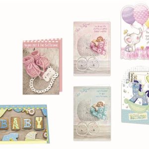 Cf12 Biglietti Battesimo Assortiti