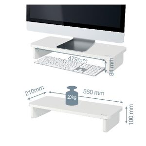 Supporto Per Monitor Ergo Bianco