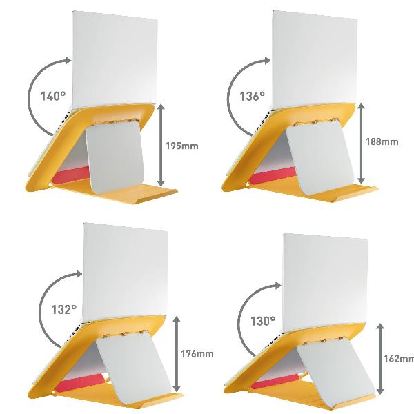 Cosy Ergo Supp.regol.laptop Giallo - immagine 3