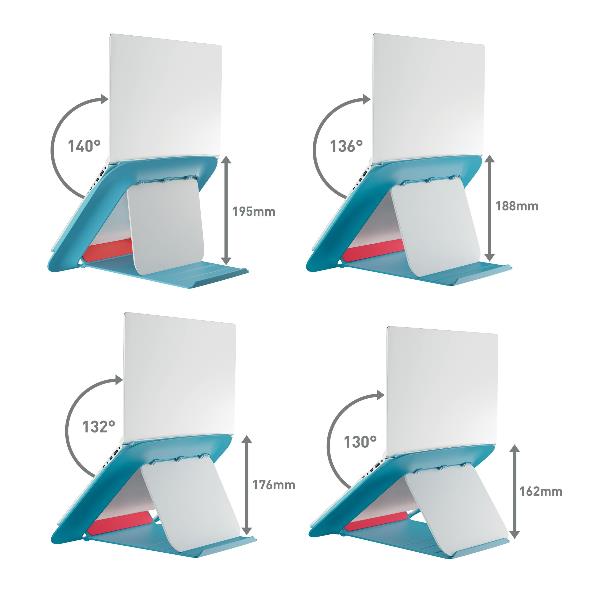 Cosy Ergo Supp. Regol. Laptop Blu