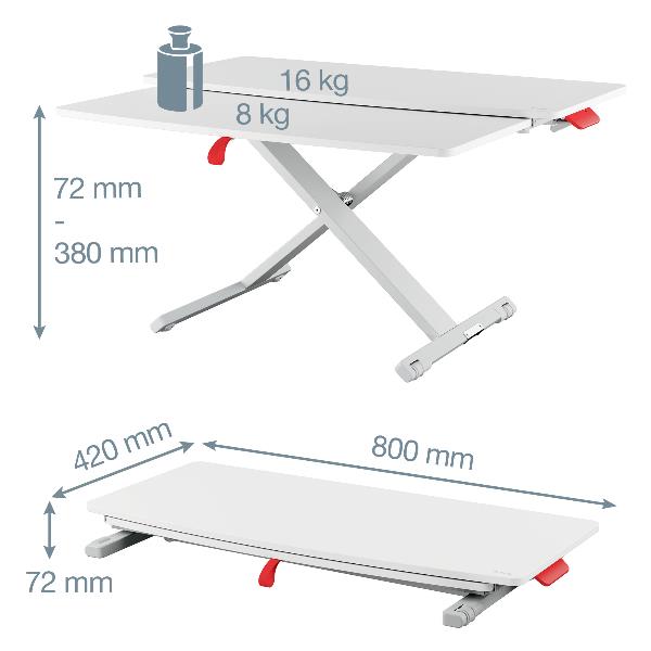 Cosy Ergo Sit Stand Grigio Chiaro - immagine 2