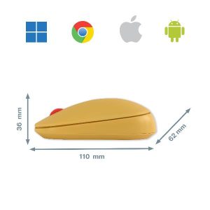 Cosy Mouse Wireless Giallo