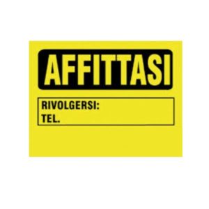 Cf5 Cartelli Affittasi 230X330Mm