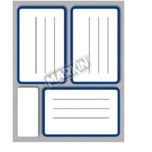 Conf. 10 Buste Etic. 58 83X53 Righe