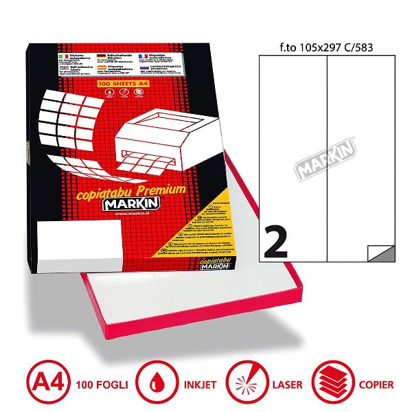 Cf200 Etichette 2X100 105X297 - immagine 2